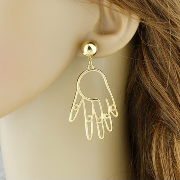 Hand Earrings - Picture 3 of 4